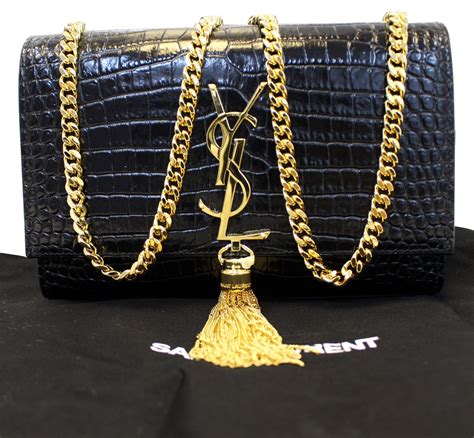 ysl fringe clutch bag|YSL crocodile clutch.